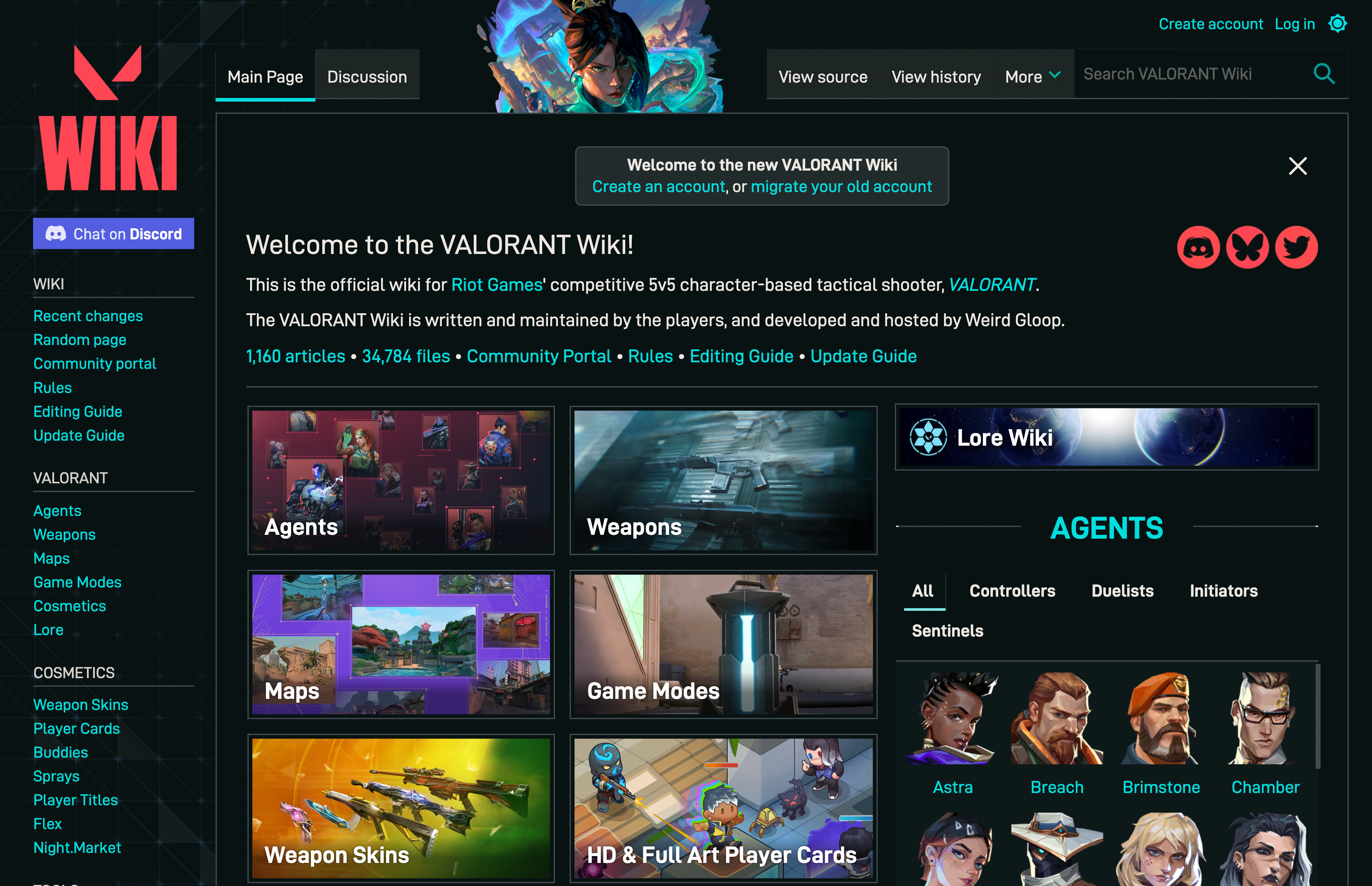 Screenshot of Valorant Wiki